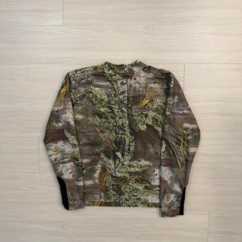 Sportsman's Warehouse Camo Button Up Long Sleeve Shirt Size Medium